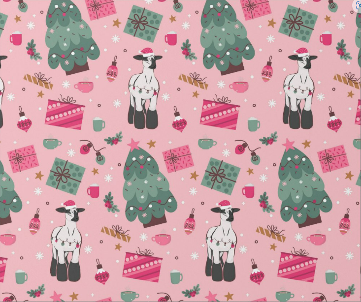 Show Lamb Wrapping Paper