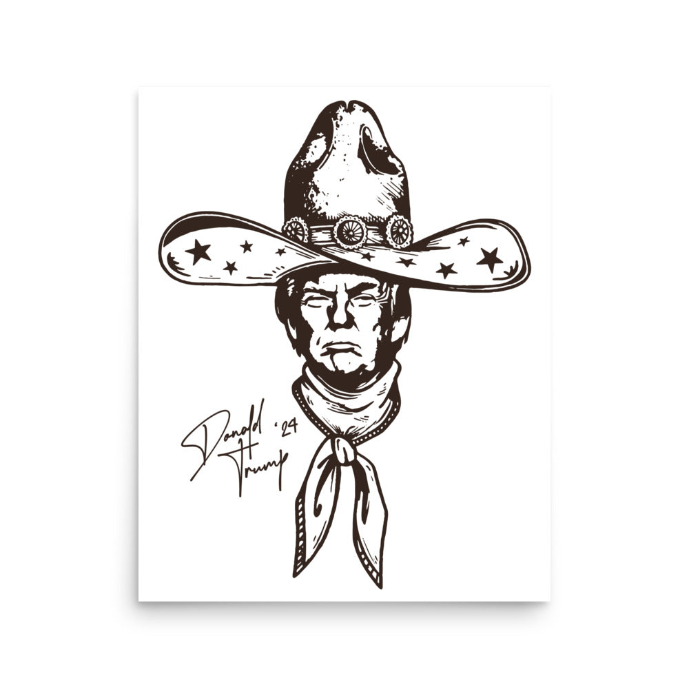 Cowboy Trump Poster