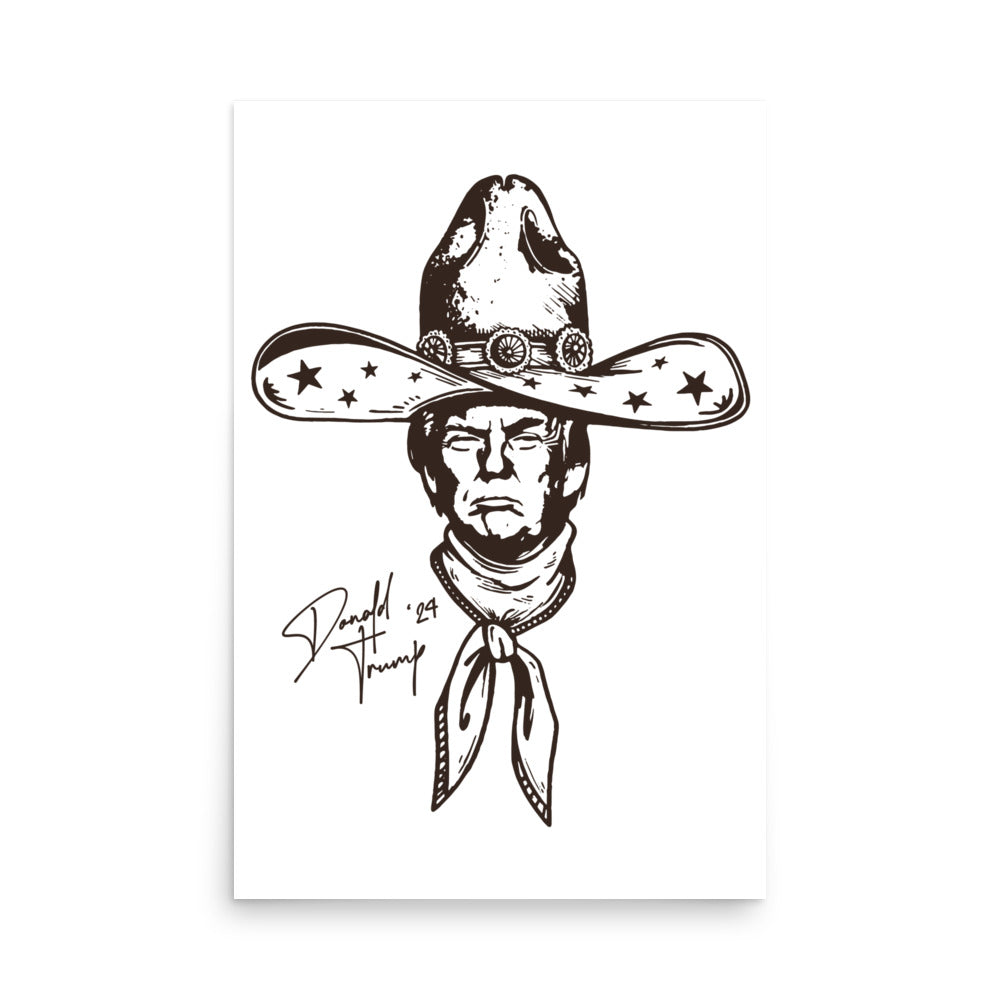 Cowboy Trump Poster