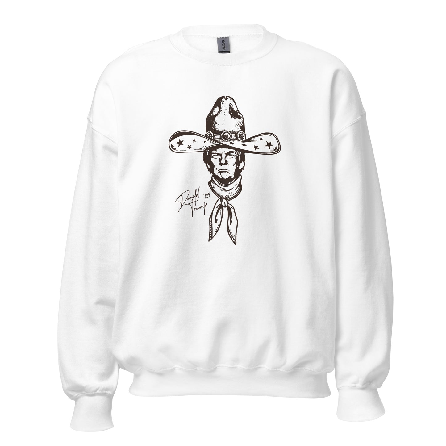 Cowboy Trump Crewneck Unisex Sweatshirt