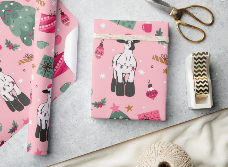 Show Lamb Wrapping Paper